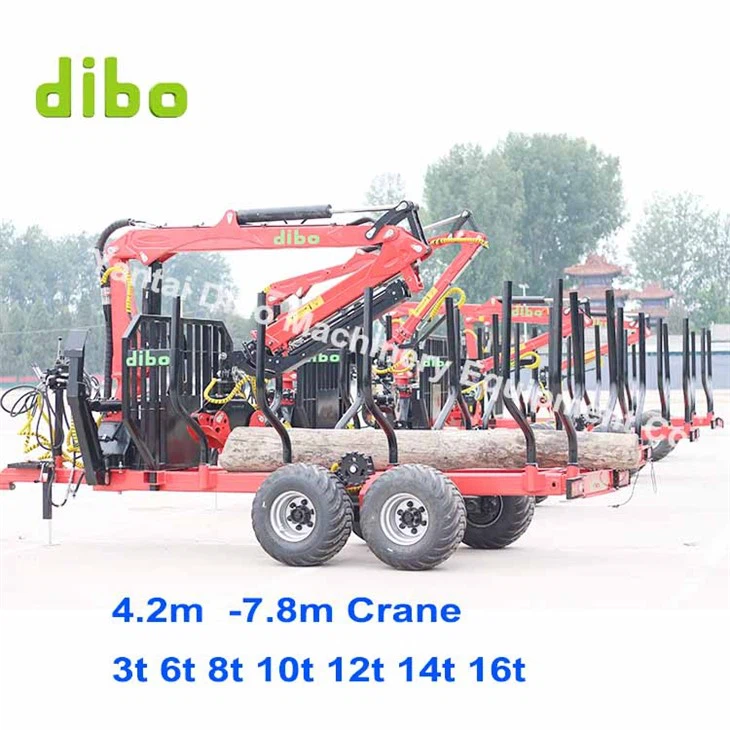10t 12t 14t Forest Log Loader Trailers