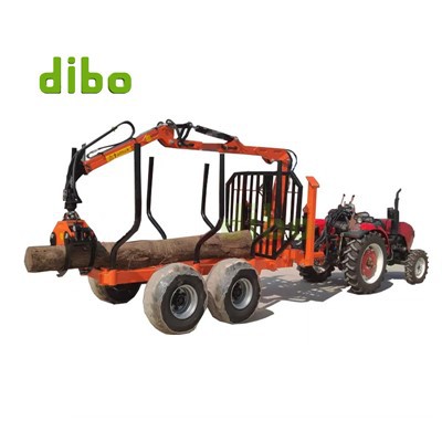 Hidraulikus Grapple Log Trailer daruval